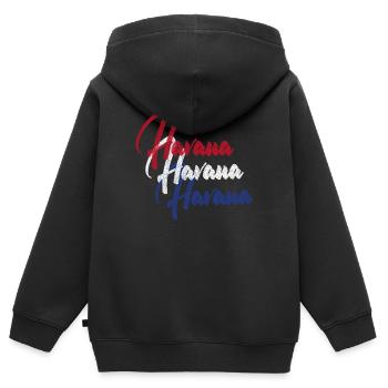 Havanna Kuba - Kinder Premium Organic Zip Hoodie - Schwarz - Hinten - AI Model Kid Male (0cm)