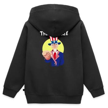 Things I Hate You People Misanthrope Hate - Kids Premium Organic Zip-up Hoodie - black - Back - AI Model Kid Male (0cm)