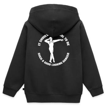 Tanzen Geschenk Tanzsport Hobby Tänzer Sport - Kinder Premium Organic Zip Hoodie - Schwarz - Hinten - AI Model Kid Male (0cm)