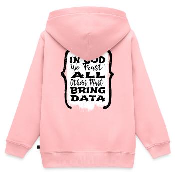 programming language biotech major computers - Kinder Premium Organic Zip Hoodie - Rosa - Hinten - AI Model Kid Female (0cm)