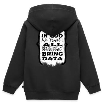 programming language biotech major computers - Kinder Premium Organic Zip Hoodie - Schwarz - Hinten - AI Model Kid Male (0cm)