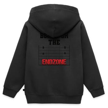 Born For The Endzone! - American Football T-Shirt - Kinder Premium Organic Zip Hoodie - Schwarz - Hinten - AI Model Kid Male (0cm)
