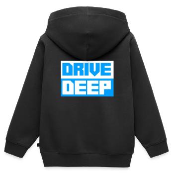 Tiefergelegt Tuning Auto - Kinder Premium Organic Zip Hoodie - Schwarz - Hinten - AI Model Kid Male (0cm)