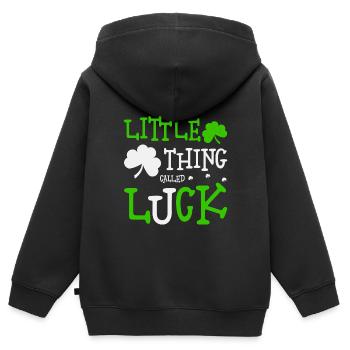 Irisch St. Patricks day - Kinder Premium Organic Zip Hoodie - Schwarz - Hinten - AI Model Kid Male (0cm)
