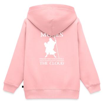 Moises First Daten hochladen Englisch Tablet - Kinder Premium Organic Zip Hoodie - Rosa - Hinten - AI Model Kid Female (0cm)