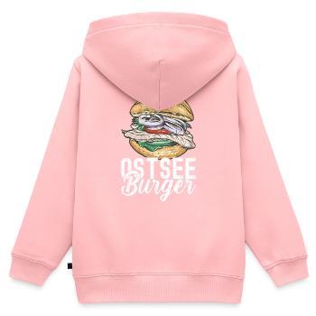 Ostsee Heimat Norddeutschland - Kinder Premium Organic Zip Hoodie - Rosa - Hinten - AI Model Kid Female (0cm)