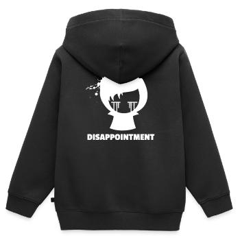 Déception | Vêtements Emo pour filles | | Emocore Emo - Sweat Premium à capuche zippé enfant bio - noir - Dos - AI Model Kid Male (0cm)