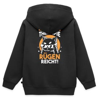 Ostsee Rügen - Kinder Premium Organic Zip Hoodie - Schwarz - Hinten - AI Model Kid Male (0cm)