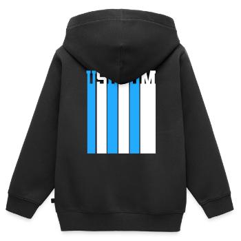 Ostsee Usedom - Kinder Premium Organic Zip Hoodie - Schwarz - Hinten - AI Model Kid Male (0cm)