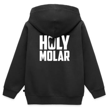 Technicien de laboratoire dentaire Technicien dentaire - Sweat Premium à capuche zippé enfant bio - noir - Dos - AI Model Kid Male (0cm)