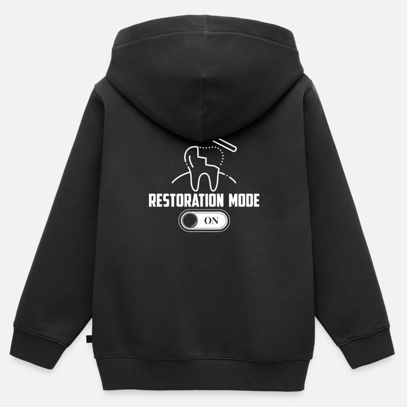 Dentallabor Techniker Zahntechniker - Kinder Premium Organic Zip Hoodie - Schwarz