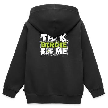 Golf Golf Golf Terrain de golf par Minigolf Sport - Sweat Premium à capuche zippé enfant bio - noir - Dos - AI Model Kid Male (0cm)