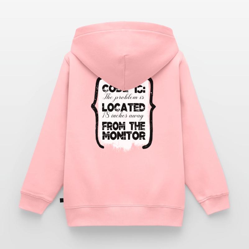 encrypt equestrian hacking computer codes fun Kinder Premium Organic Zip Hoodie