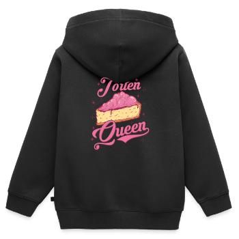 Torten Queen Bäckerin Torten Konditor - Kinder Premium Organic Zip Hoodie - Schwarz - Hinten - AI Model Kid Male (0cm)