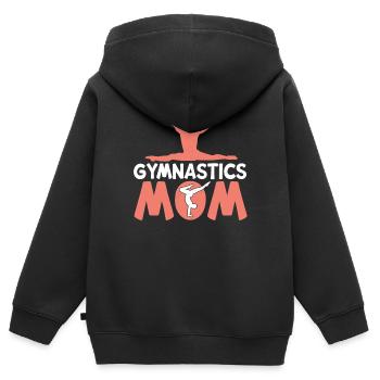 Acrobat Gymnastique Gymnastique Tumbling - Sweat Premium à capuche zippé enfant bio - noir - Dos - AI Model Kid Male (0cm)