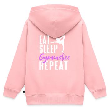 Acrobat Gymnastics Gymnastics Tumbling - Kids Premium Organic Zip-up Hoodie - rose - Back - AI Model Kid Female (0cm)