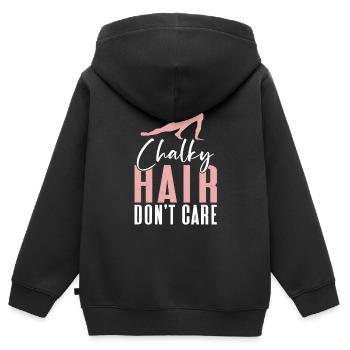 Acrobat Gymnastique Gymnastique Tumbling - Sweat Premium à capuche zippé enfant bio - noir - Dos - AI Model Kid Male (0cm)