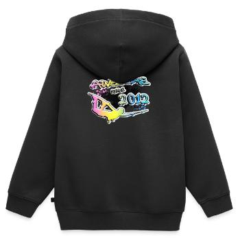 Awesome since 2012. Wakeboard Lifestyle - Kinder Premium Organic Zip Hoodie - Schwarz - Hinten - AI Model Kid Male (0cm)