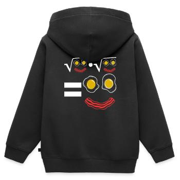 Mathe Mathelehrer - Kinder Premium Organic Zip Hoodie - Schwarz - Hinten - AI Model Kid Male (0cm)