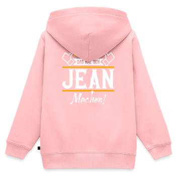 Jean Geschenkidee Geschenk Geburtstag - Kinder Premium Organic Zip Hoodie - Rosa - Hinten - AI Model Kid Female (0cm)