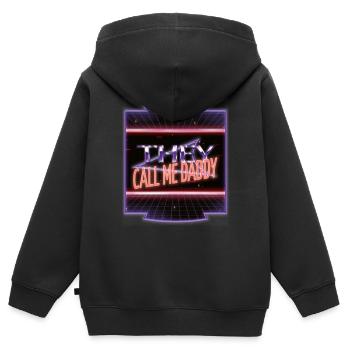 blague enfants humour meilleure déclaration blagues geek - Sweat Premium à capuche zippé enfant bio - noir - Dos - AI Model Kid Male (0cm)