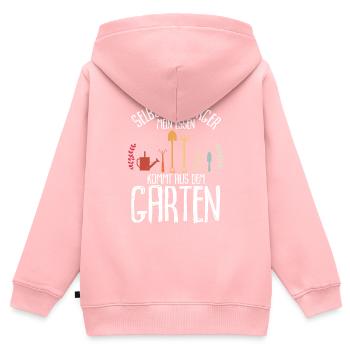 Selbstversorger Gemüse Obst Garten Geschenk für Ho - Kinder Premium Organic Zip Hoodie - Rosa - Hinten - AI Model Kid Female (0cm)