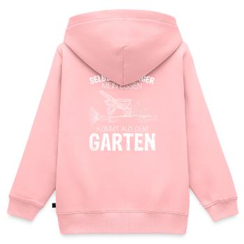 Selbstversorger Gemüse Obst Garten Geschenk für Ho - Kinder Premium Organic Zip Hoodie - Rosa - Hinten - AI Model Kid Female (0cm)