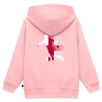 Nationalmannschaft England Fußball Weltmeister - Kinder Premium Organic Zip Hoodie - Rosa - Hinten - AI Model Kid Female (0cm)