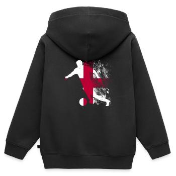 Nationalmannschaft England Fußball Weltmeister - Kinder Premium Organic Zip Hoodie - Schwarz - Hinten - AI Model Kid Male (0cm)