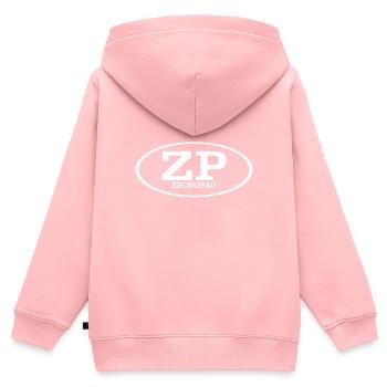 Zschopau Erzgebirge Kennzeichen - Kinder Premium Organic Zip Hoodie - Rosa - Hinten - AI Model Kid Female (0cm)
