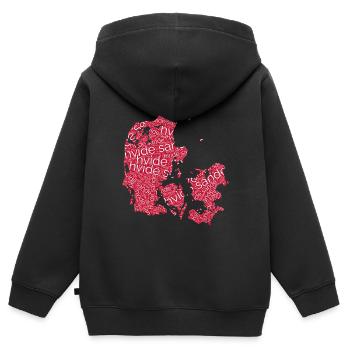 Hvide Sande - Kinder Premium Organic Zip Hoodie - Schwarz - Hinten - AI Model Kid Male (0cm)