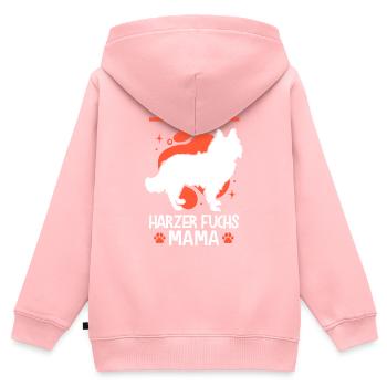 Beste Harzer Fuchs Mama Hütehund - Kinder Premium Organic Zip Hoodie - Rosa - Hinten - AI Model Kid Female (0cm)