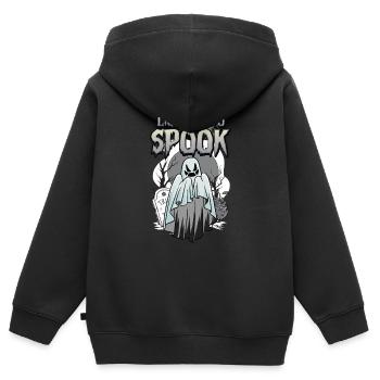 Licensed To Spook - Kids Premium Organic Zip-up Hoodie - black - Back - AI Model Kid Male (0cm)
