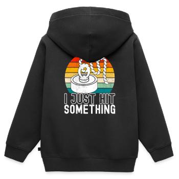 Magnet Fischer Magnet Fischen - Kinder Premium Organic Zip Hoodie - Schwarz - Hinten - AI Model Kid Male (0cm)