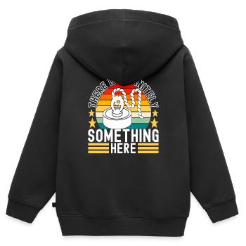Magnet Fischer Magnet Fischen - Kinder Premium Organic Zip Hoodie - Schwarz - Hinten - AI Model Kid Male (0cm)