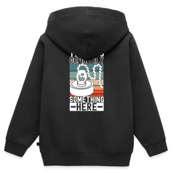 Magnet Fischer Magnet Fischen - Kinder Premium Organic Zip Hoodie - Schwarz - Hinten - AI Model Kid Male (0cm)