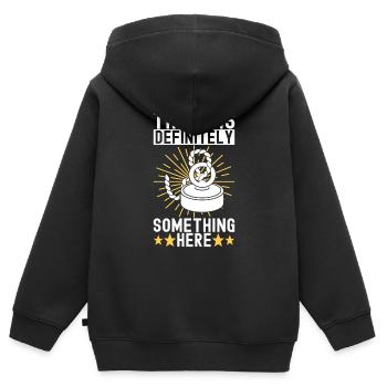 Magnet Fischer Magnet Fischen - Kinder Premium Organic Zip Hoodie - Schwarz - Hinten - AI Model Kid Male (0cm)