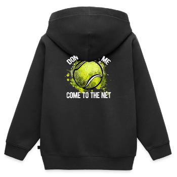 Don't force me to go to the net tennis - Kids Premium Organic Zip-up Hoodie - black - Back - AI Model Kid Male (0cm)