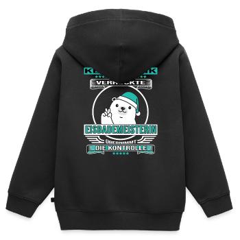 Eisbader winterschwimmen Eisbad Eisbademeisterin - Kinder Premium Organic Zip Hoodie - Schwarz - Hinten - AI Model Kid Male (0cm)