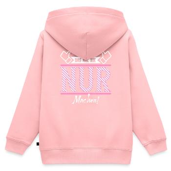 Nur Geschenkidee Geschenk Geburtstag - Kinder Premium Organic Zip Hoodie - Rosa - Hinten - AI Model Kid Female (0cm)