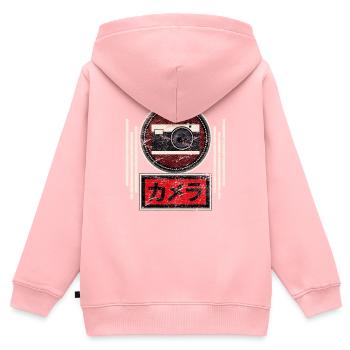 Vintage Japanese Analog SLR Camera Film Retro Phot - Kids Premium Organic Zip-up Hoodie - rose - Back - AI Model Kid Female (0cm)