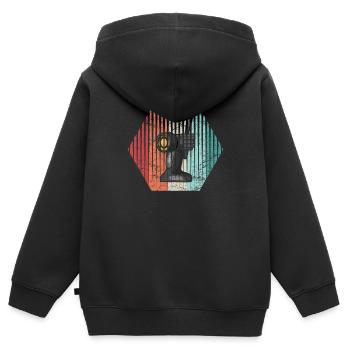 Retro RC Car Car Drag Racing Slot Car Slot Racer R - Kinder Premium Organic Zip Hoodie - Schwarz - Hinten - AI Model Kid Male (0cm)