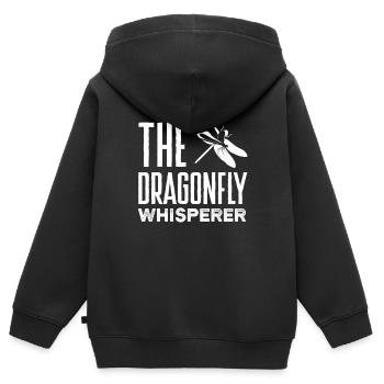 Libellen Libellen Entomologie Die Libelle - Kinder Premium Organic Zip Hoodie - Schwarz - Hinten - AI Model Kid Male (0cm)