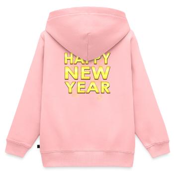 Silvester-Countdown-Feier - Kinder Premium Organic Zip Hoodie - Rosa - Hinten - AI Model Kid Female (0cm)