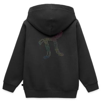 Digits of Pi in Source Code Numbers Pi Day 3.14159 - Kids Premium Organic Zip-up Hoodie - black - Back - AI Model Kid Male (0cm)
