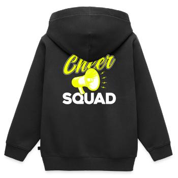 Cheer Squad - Kinder Premium Organic Zip Hoodie - Schwarz - Hinten - AI Model Kid Male (0cm)
