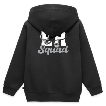 Her Squad Emergency Squad - Kinder Premium Organic Zip Hoodie - Schwarz - Hinten - AI Model Kid Male (0cm)
