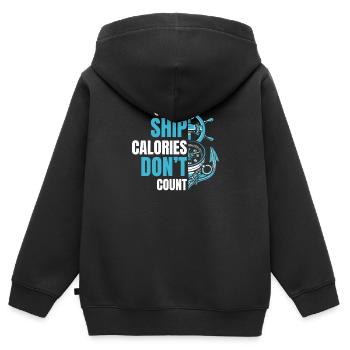 Cruise Ship Holiday Ships Cruise - Kids Premium Organic Zip-up Hoodie - black - Back - AI Model Kid Male (0cm)