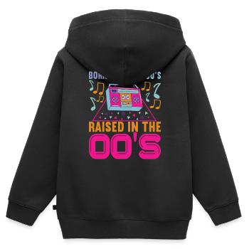 90s 90s 90s Party - Kids Premium Organic Zip-up Hoodie - black - Back - AI Model Kid Male (0cm)