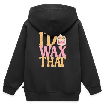Kosmetikerin Kosmetik - Kinder Premium Organic Zip Hoodie - Schwarz - Hinten - AI Model Kid Male (0cm)